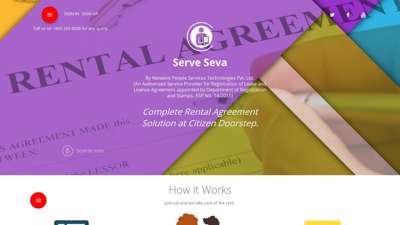 
                            4. Online Rental & Lease Agreement at Doorstep - Serve Seva
