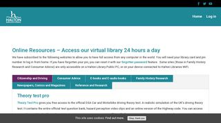 
                            2. Online resources | Halton Libraries - Halton Library Portal