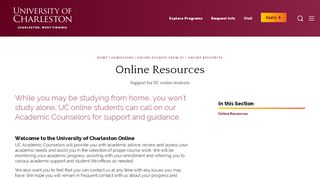 
                            3. Online Resources - University of Charleston - Ucwv Student Portal