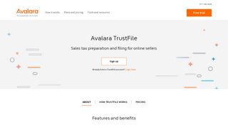 
                            1. Online Sales Tax Reporting and Filing - Avalara TrustFile - Avalara Trustfile Portal