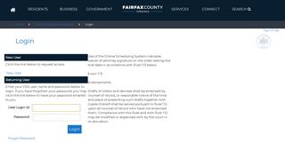 
                            4. Online Scheduling System (OSS) - Fairfax County - Fairfax County Portal
