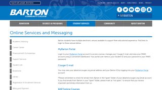 
Online Services and Messaging | Barton Community College
