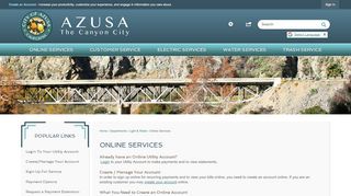 Online Services  Azusa, CA - Official Website