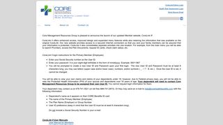 
                            3. Online Services - Core Management Resources Group - Core Administrative Services Provider Portal