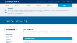 
                            2. Online Services | Eastern Bank