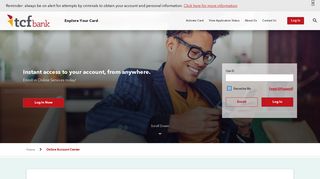 
                            2. Online Services for Digital Banking - TCF Bank Credit Card ... - Tcf Bank Portal Page