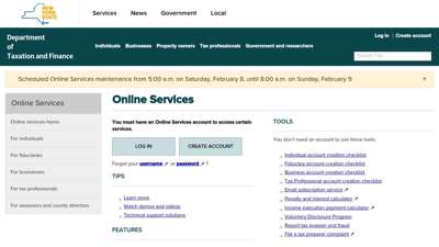 
                            9. Online Services - Government of New York