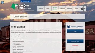 
                            7. Online Services - Healthcare First Credit Union - Healthcarefirst Portal Page