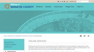 
                            3. Online Services - Manatee County - Manatee County Portal