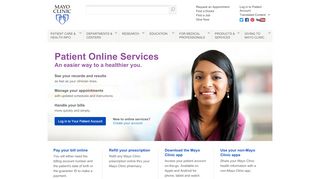 
                            4. Online Services - Mayo Clinic - Mayo Online Patient Portal Portal