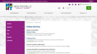 
                            4. Online Services | New Rochelle, NY - New Rochelle Property Portal
