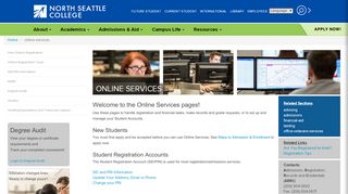 
                            3. online-services | North Seattle College - North Seattle College Portal