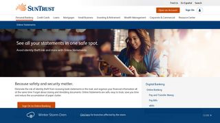 
                            7. Online Statements | SunTrust Personal Banking - SunTrust Bank - Suntrust Online Banking Sign On Portal