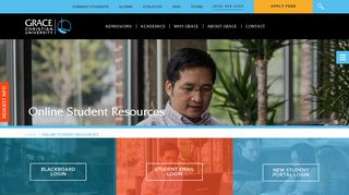 
                            3. Online Student Resources - Grace Christian University - Grace Bible College Student Portal