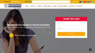 Online Test Login - Sabdhani C - Sabdhani Coaching Online Exam Portal