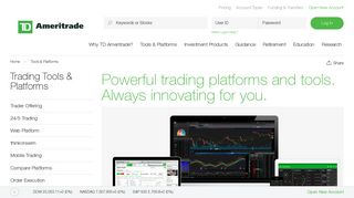 
                            6. Online Trading Platforms & Tools | TD Ameritrade