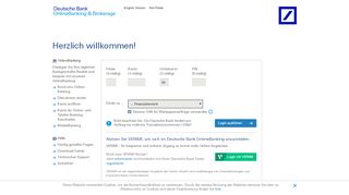 
                            7. Onlinebanking und Brokerage der Deutschen Bank - Deutsche Bank Application Portal