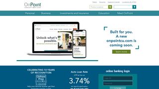 
                            1. OnPoint Community Credit Union: Oregon Banking, Loans ... - Onpointcu Com Portal