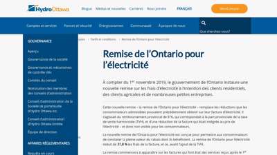 
                            6. Ontario Electricity Rebate Hydro Ottawa