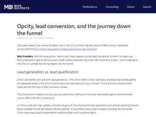 Opcity, lead conversion, and the journey down the funnel ...