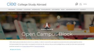 Open Campus Block | Paris | College Study Abroad - CIEE - Ciee Login Canvas