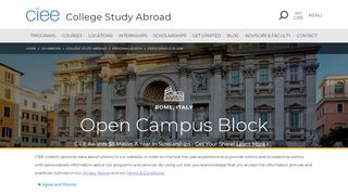 Open Campus Block | Rome | College Study Abroad - CIEE - Ciee Login Canvas