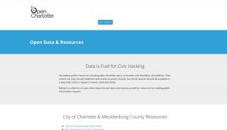 
                            4. Open data resources - Open Charlotte - City Of Charlotte Open Data Portal