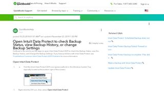 
                            3. Open Intuit Data Protect to check Backup Status, v ... - Intuit Data Protect Account Portal