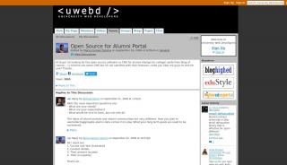 Open Source for Alumni Portal - University Web Developers - Open Source Alumni Portal