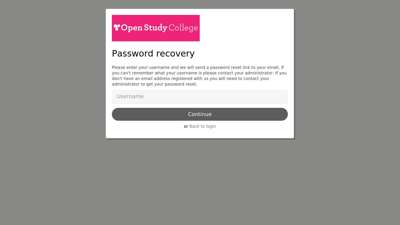 
                            9. Open Study College - Forgot password
