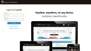 
                            1. OpenAM (Login) - Capella University - Capella University Iguide Portal