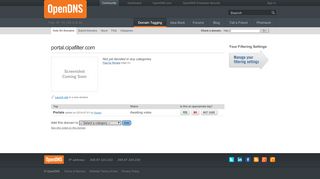 
OpenDNS Community > Domain Tagging > Details for portal.cipafilter ...
