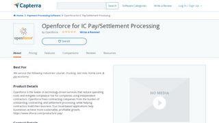 
                            4. Openforce for IC Pay/Settlement Processing Reviews and Pricing - 2020 - Capterra - Openforce Login