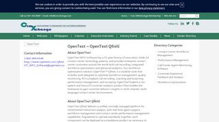 
OpenText Qfiniti - CrmXchange  
