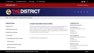 
                            6. Operations / Student Information System - Yisd Student Portal