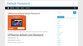 
                            2. OPNsense default Admin Password - MX Wiki - Opnsense Default Portal