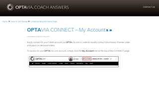 OPTAVIA CONNECT – My Account - optavia coach answers - Optavia Account Login