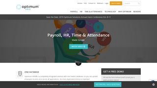 Optimum HRIS - Payroll, HR, Time & Attendance Software