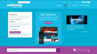 Optimum  TV, Phone and Internet Support Home