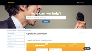 
                            8. Optimum/Cablevision – Nomorobo HelpDesk - Cablevision Optimum Voice Portal