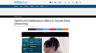 
                            8. Optimum/Cablevision offers in-house iPad streaming - 9to5Mac - Cablevision House Health Check Portal