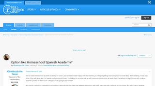 
                            9. Option like Homeschool Spanish Academy? - General Education ... - Homeschool Spanish Academy Portal