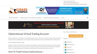 
                            5. Optionshouse Virtual Trading Account - Portal Cidade Divinópolis - Optionshouse Virtual Trading Portal