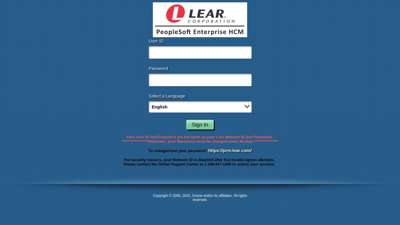 
                            7. Oracle PeopleSoft Sign-in - Lear Corporation