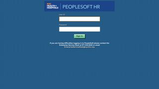 
                            1. Oracle PeopleSoft Sign-in - Nychhc Groupwise Portal