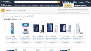
                            8. ORAL B Coupons - Amazon.com - Oral B Sign Up