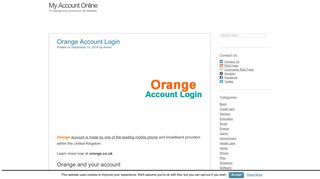 
                            9. Orange Account Login on www.orange.co.uk - Ee Mobile Portal Orange