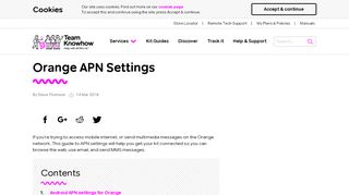 
                            7. Orange APN Settings - Team Knowhow - Orange Mms Portal