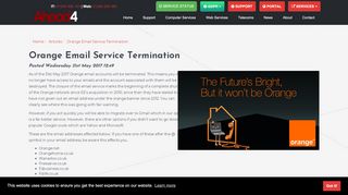 
                            5. Orange Email Service Termination | Ahead4 - Orange Fsmail Portal