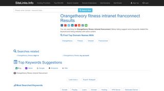 
                            7. Orangetheory fitness intranet franconnect Results For ... - Franconnect Orangetheory Fitness Login